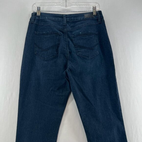 Natural Reflections Jeans Size 10A High Rise Slim Leg Comfort Stretch Denim Blue - Picture 6 of 13